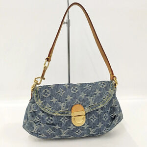 Louis Vuitton Pleaty Shoulder Bag Monogram Denim